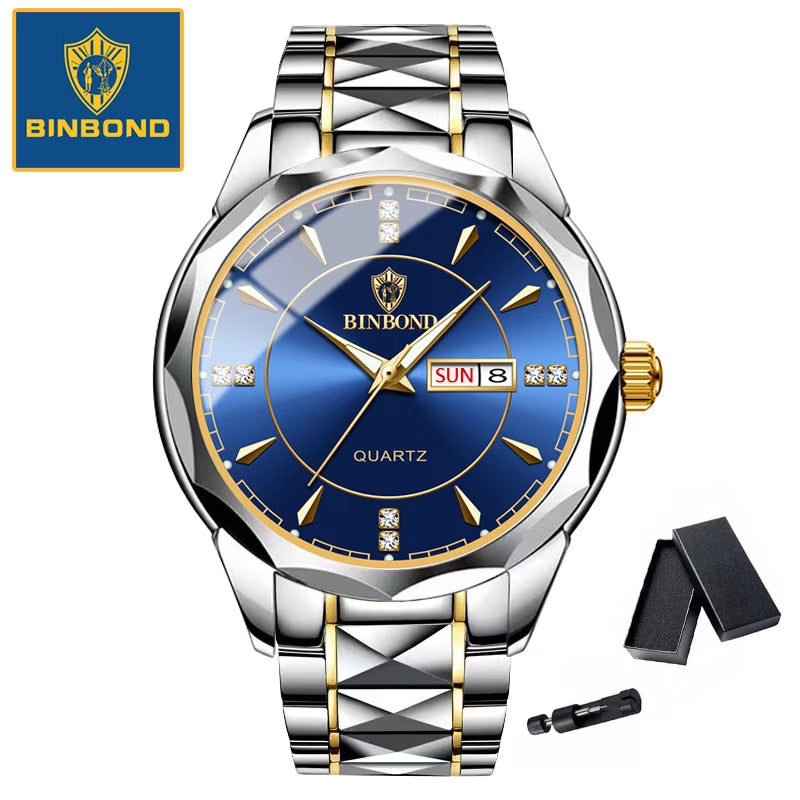 BINBOND Men's Watches Full Water Resistance & Top quality