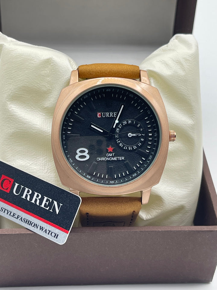 CURREN Watch For Men's Steel Back And Water Resistant
