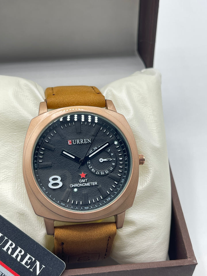 CURREN Watch For Men's Steel Back And Water Resistant