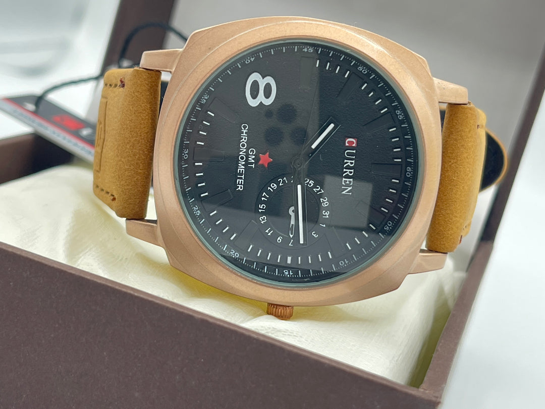 CURREN Watch For Men's Steel Back And Water Resistant