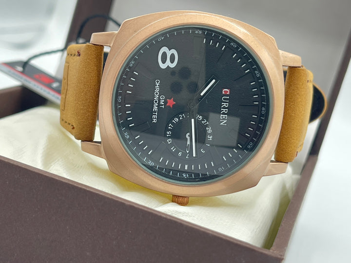CURREN Watch For Men's Steel Back And Water Resistant