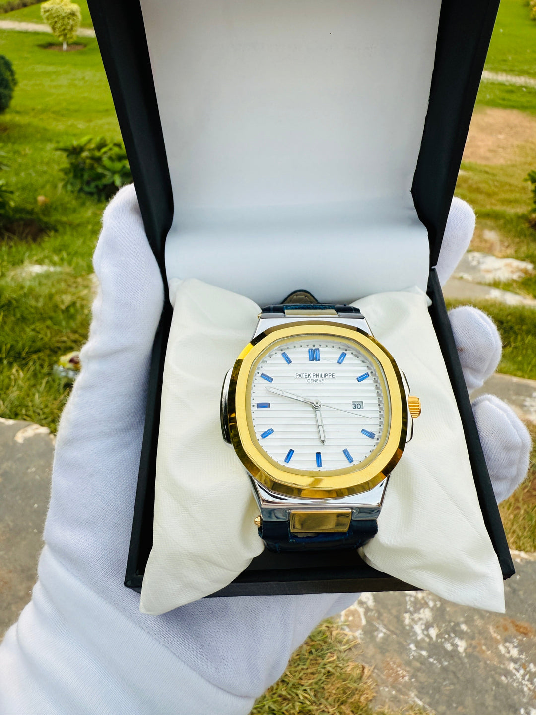 PATEK PHILIPE Watch For Men's Steel Back And Water Resistant